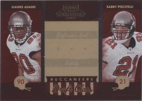 2007 Playoff Contenders Gaines Adams Sabby Piscitelli #DC-29