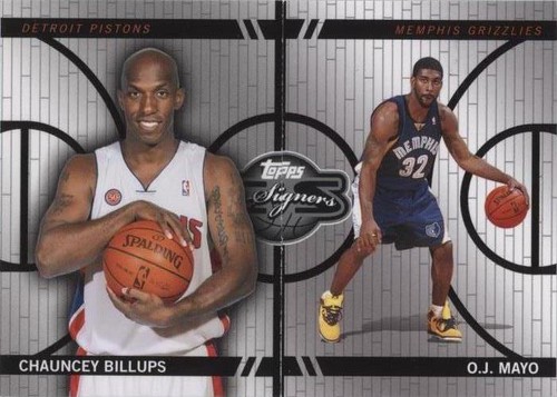2008-09 Topps Co-Signers - O.J. Mayo/Chauncey Billups #CF-43-3