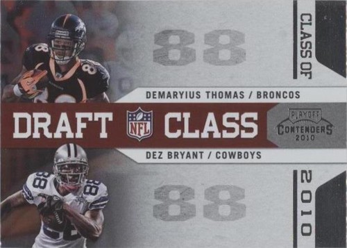 2010 Playoff Contenders Demaryius Thomas Dez Bryant #3