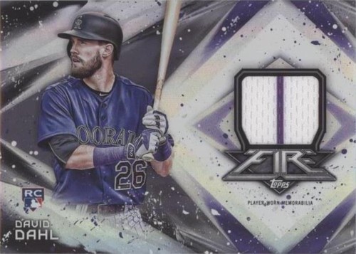 2017 Topps Fire - David Dahl #FR-DD