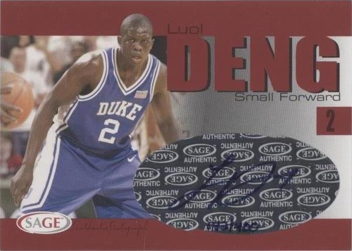 2004-05 Sage Autographed Basketball - Luol Deng #A7