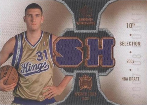 2007-08 SP Rookie Threads - Spencer Hawes #RT-SH