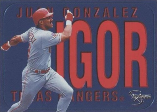 1998 Skybox Dugout Axcess - Juan González #135