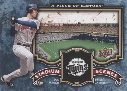 2009 Upper Deck A Piece of History - Joe Mauer #SS-JM