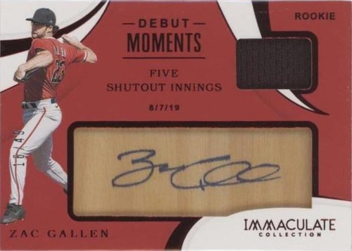 2020 Panini Immaculate Collection - Zac Gallen #DM-ZG