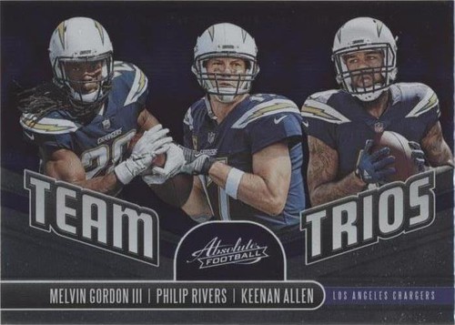 2019 Panini Absolute Keenan Allen Melvin Gordon Philip Rivers #TT-CH