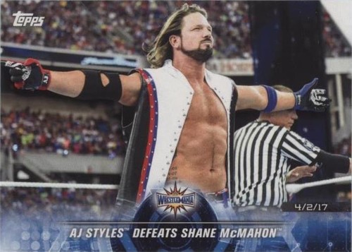 2018 Topps WWE Road to Wrestlemania - AJ Styles Shane McMahon #79