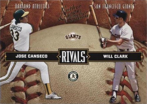 2004 Donruss Leather & Lumber - Jose Canseco Will Clark #LLR-29