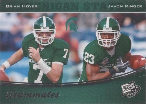 2009 Press Pass Brian Hoyer Javon Ringer #100