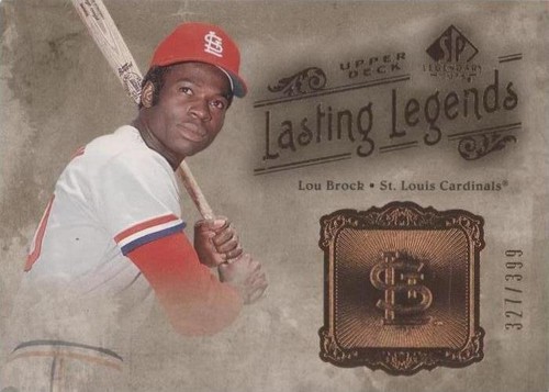 2005 SP Legendary Cuts - Lou Brock #LL-LB