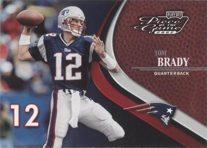 2002 Playoff Piece of the Game Tom Brady #15