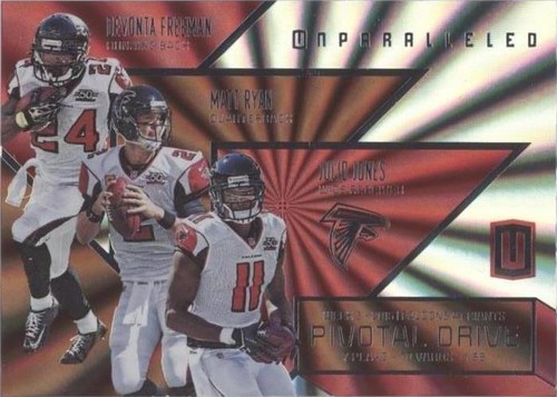 2016 Panini Unparalleled Devonta Freeman Julio Jones Matt Ryan #PD-2