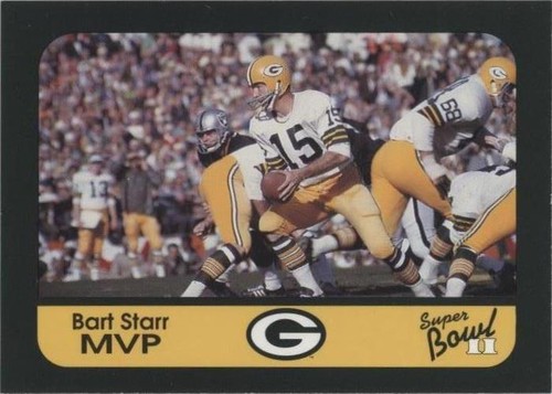 1991 Champion Cards Green Bay Packers Super Bowl II 25th Anniversary Bart Starr #45
