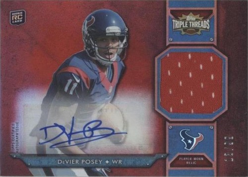 2012 Topps Triple Threads DeVier Posey #TTRAR-37