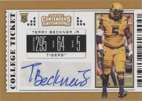 2019 Panini Contenders Draft Picks Terry Beckner Jr. #207