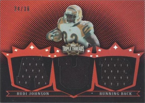 2007 Topps Triple Threads Rudi Johnson #TTR105