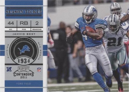 2011 Playoff Contenders Jahvid Best #68