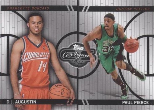 2008-09 Topps Co-Signers - Paul Pierce/D.J. Augustin #CF-9-49