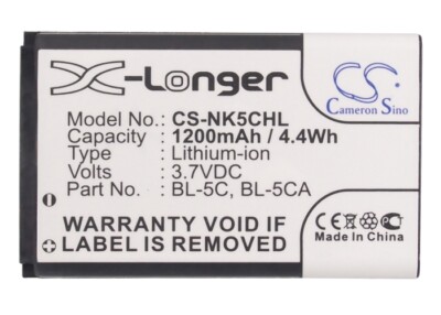 Replacement Battery For REFLECTA 3.7v 1200mAh / 4.44Wh BarCode, Scanner Battery