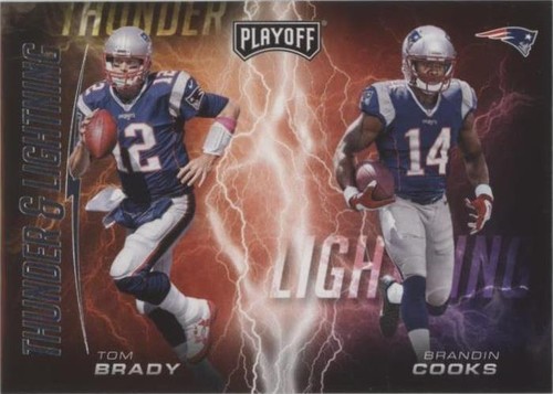 2017 Panini Playoff Brandin Cooks Tom Brady #5