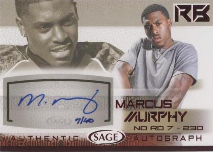 2015 Sage Autographed Marcus Murphy #A38