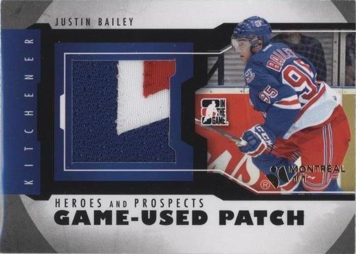 2012-13 In the Game Heroes and Prospects - Justin Bailey #M-03