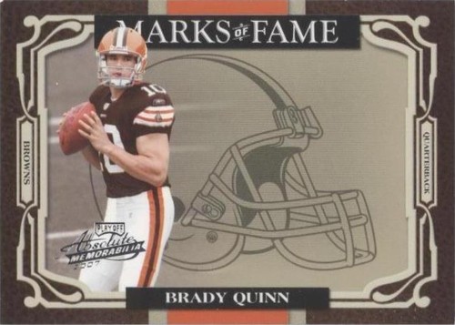 2007 Playoff Absolute Memorabilia Brady Quinn #MOF-19