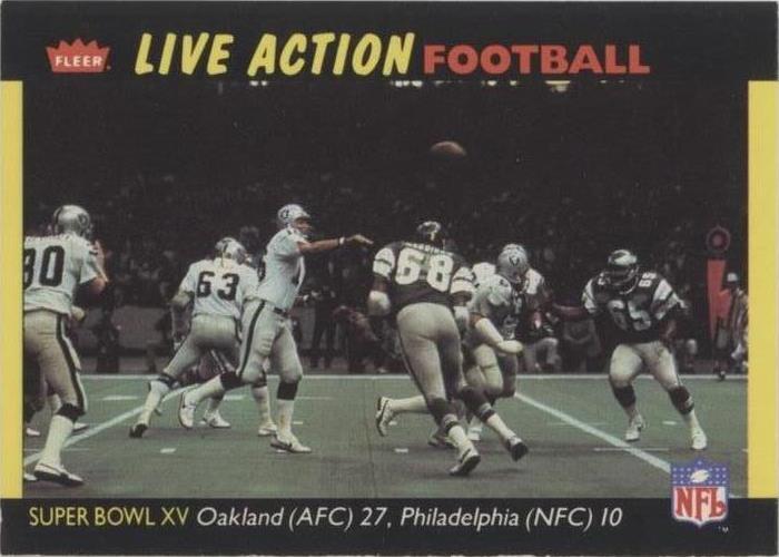 1987 Fleer Live Action Football Jim Plunkett #79