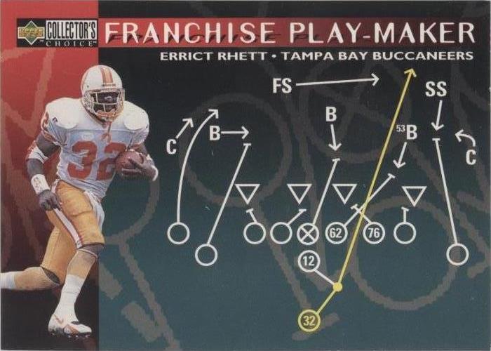 1996 Upper Deck Collector's Choice Update Errict Rhett #U90