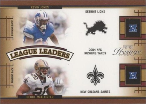 2005 Playoff Prestige Deuce McAllister Kevin Jones #LL-14