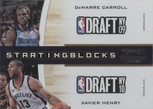 2010-11 Playoff Contenders Patches - Xavier Henry/DeMarre Carroll #7