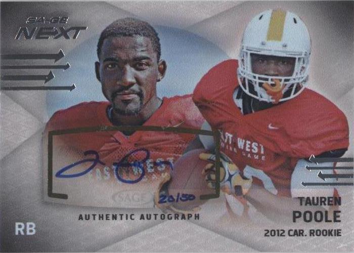 2012 SAGE Next Tauren Poole #SA-41