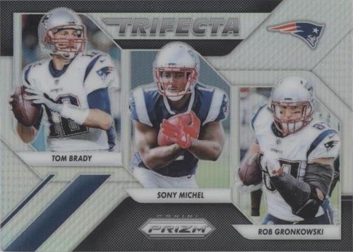 2018 Panini Prizm Rob Gronkowski Sony Michel Tom Brady #TRI-NE
