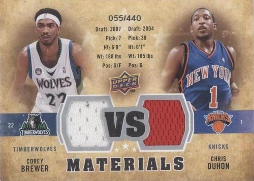2009-10 Upper Deck - Corey Brewer/Chris Duhon #VS-DB