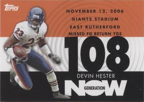 2007 Topps Devin Hester #GN-DH2