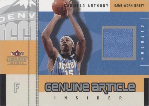 2003-04 Fleer Genuine Insider - Carmelo Anthony #GA-CA