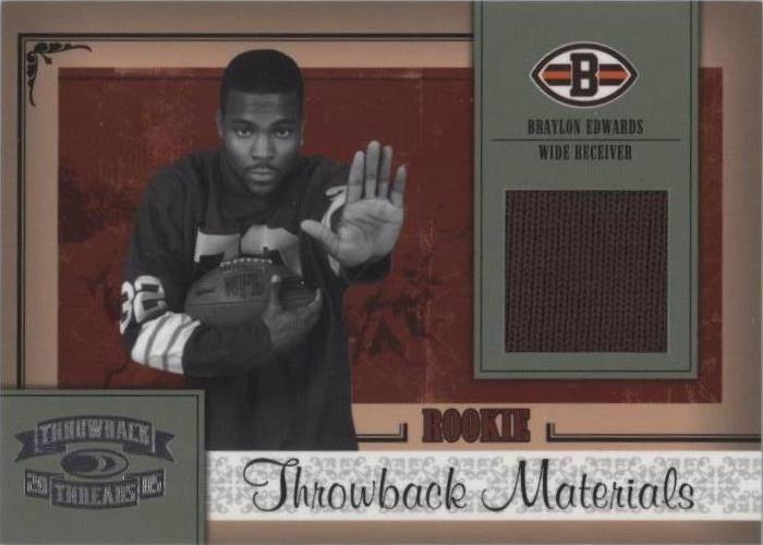 Donruss Throwback Threads Braylon Edwards #205 2005