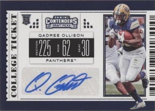 2019 Panini Contenders Draft Picks Qadree Ollison #175
