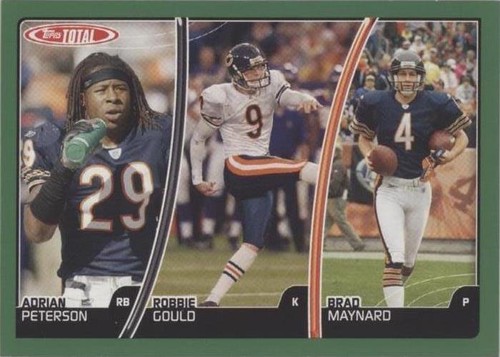 2007 Topps Total Adrian Peterson Brad Maynard Robbie Gould #25
