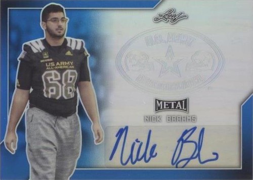 2017 Leaf Metal Draft Nick Brahms #BA-NB1