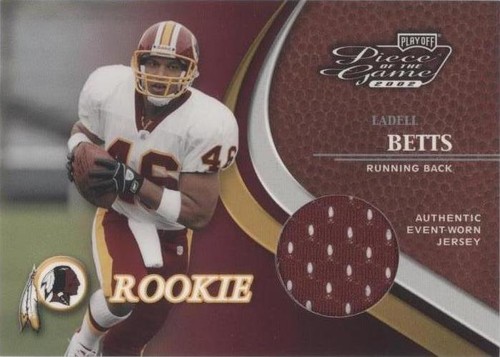 2002 Playoff Piece of the Game Ladell Betts #106