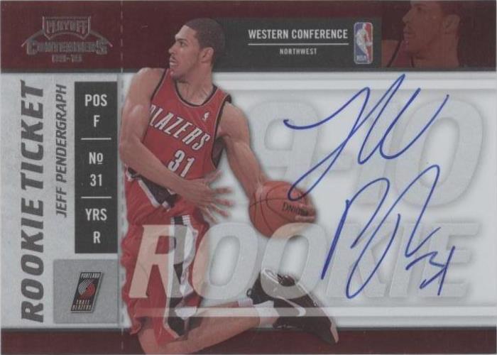 2009-10 Playoff Contenders - Jeff Pendergraph #127