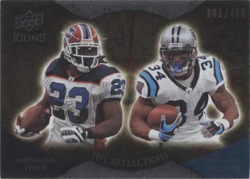 2009 Upper Deck Icons DeAngelo Williams Marshawn Lynch #RF-LW