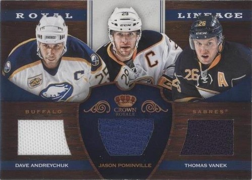 2012-13 Panini Rookie Anthology - Dave Andreychuk Jason Pominville Thomas Vanek #RL-BUF