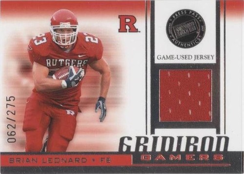 2007 Press Pass Brian Leonard #GG-BL