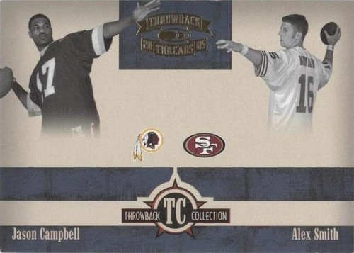 2005 Donruss Throwback Threads Alex Smith Jason Campbell #TC-1