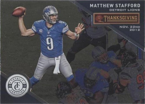 2013 Panini Totally Certified Matthew Stafford #54