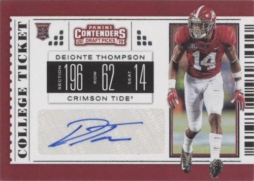 2019 Panini Contenders Draft Picks Deionte Thompson #217
