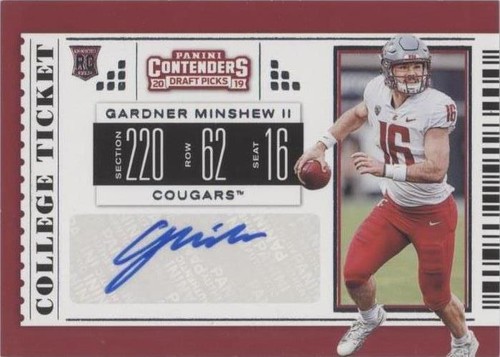 2019 Panini Contenders Draft Picks Gardner Minshew II #151