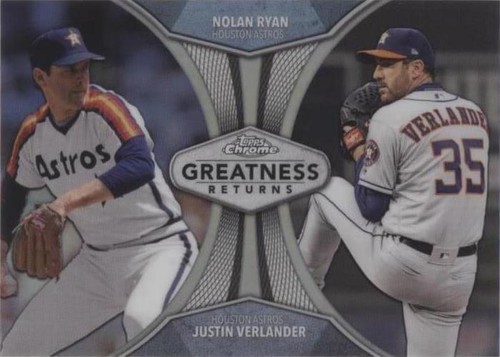 2019 Topps Chrome - Justin Verlander Nolan Ryan #GRE-2